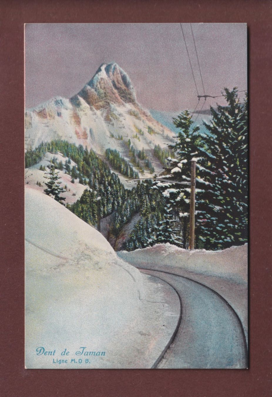 Cartoline postali: DENT DE JAMAN - Ligne MOB – Usato da Pully venduto da nicecards
