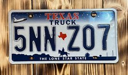 Plaque d’immatriculation du Texas