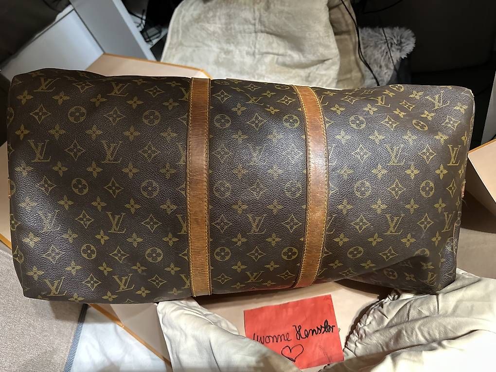 Louis Vuitton Borse: Louis Vuitton Keepall 55 Bandoulière Monogram Canvas – Usato da Winterthur venduto da MacMacH 1