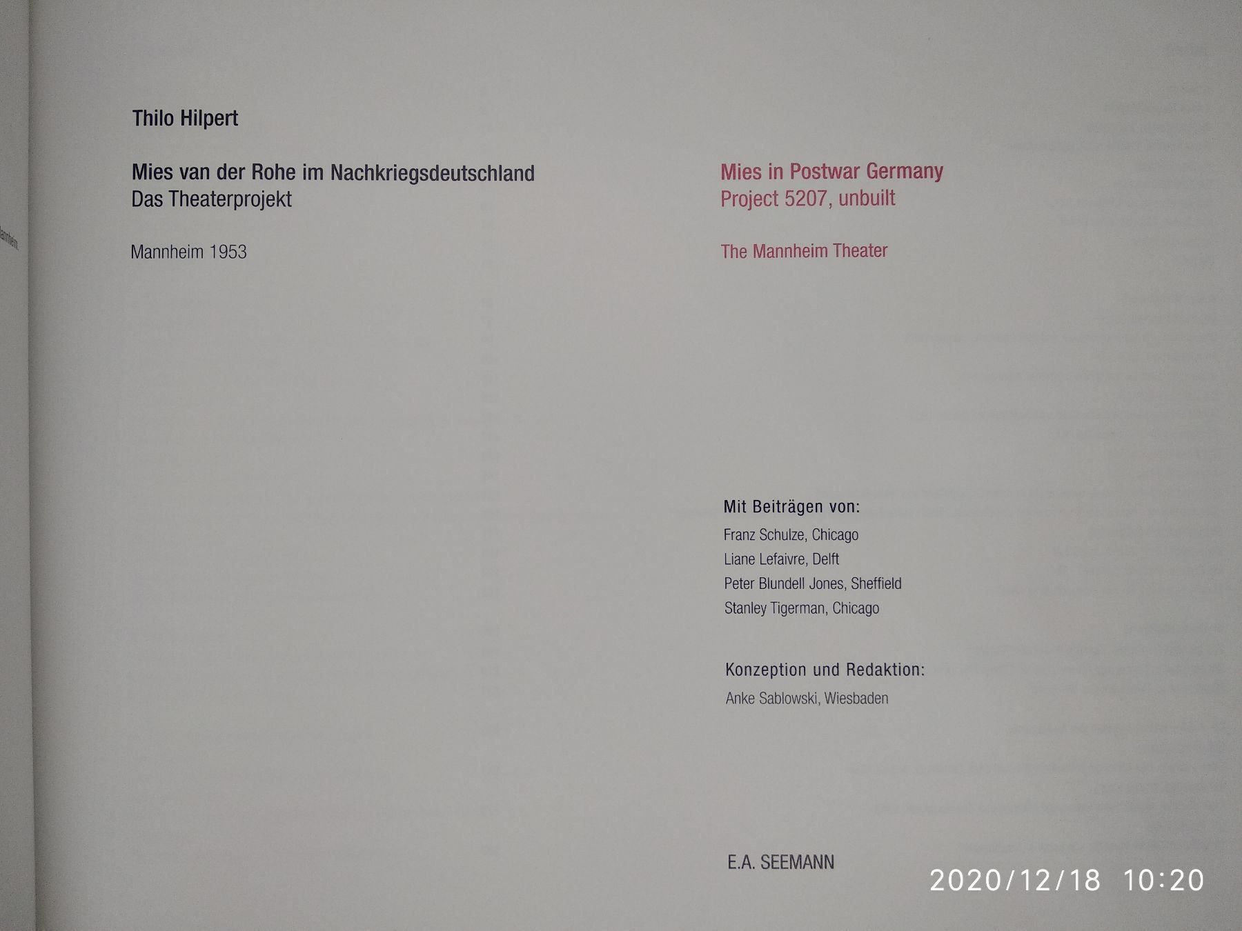 Libri: ARCHITEKTUR - MIES VAN DER ROHE – Usato da Goldach venduto da Gaip 4