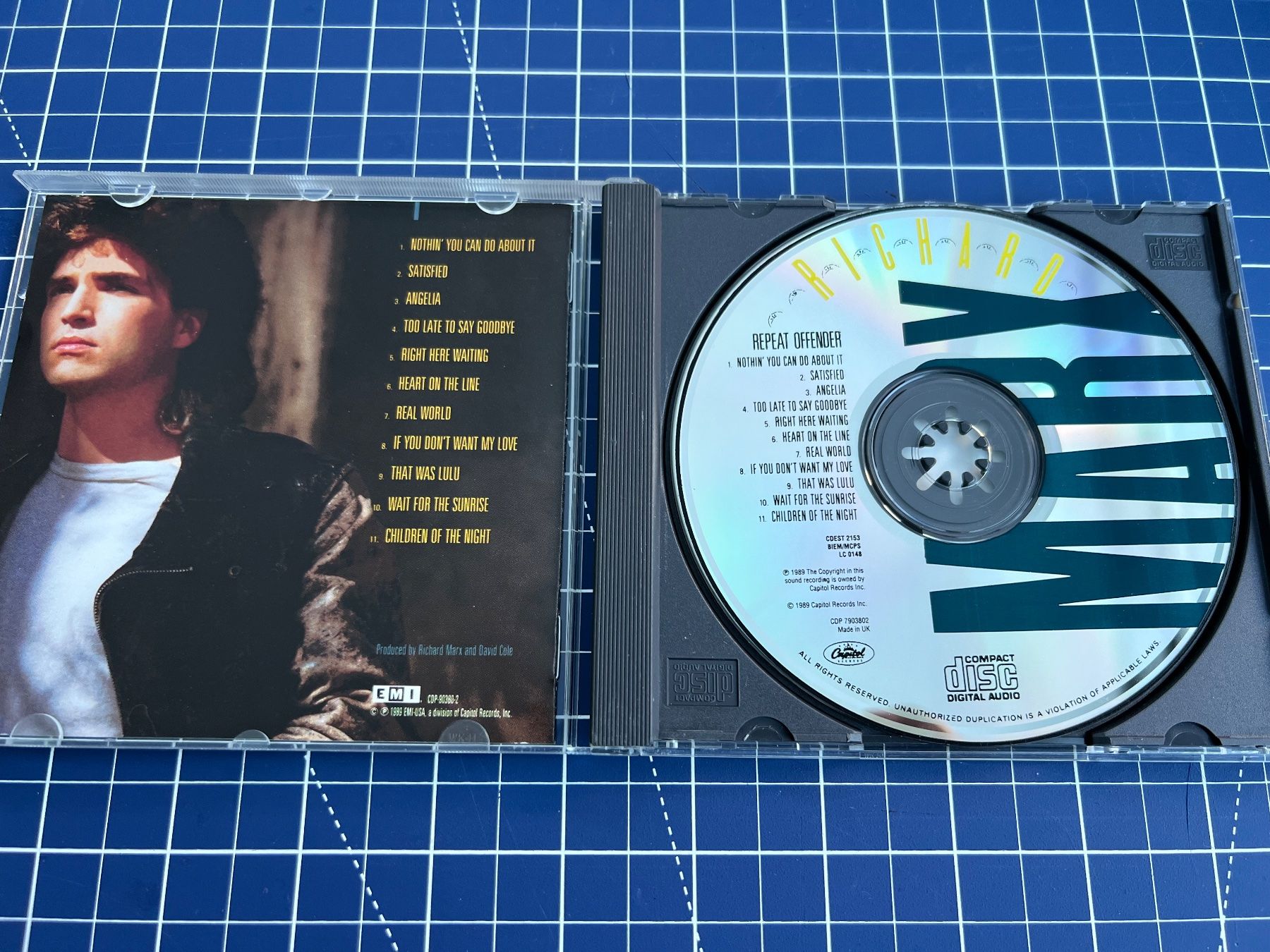 CD: Richard Marx – Repeat Offender – Usato da st.gallen venduto da sophiephie 1