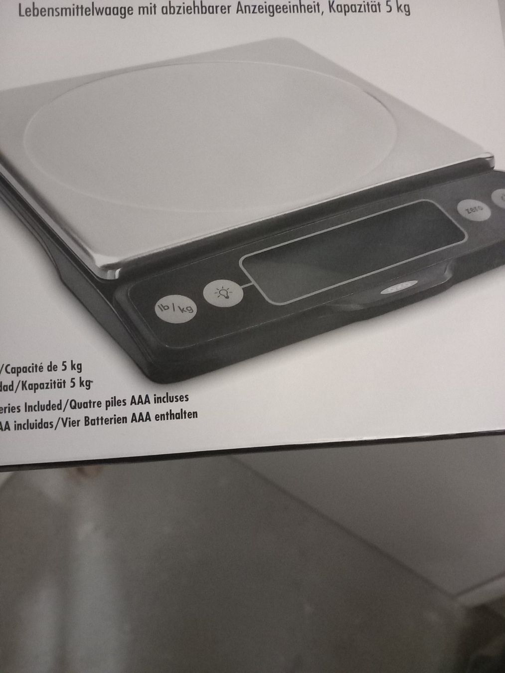 Bilance da cucina: Lebensmittelwaage mit ausziehbarem Display – Nuovo e nell'imballaggio originale da Thun venduto da Beas-Allerlei 2