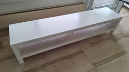 LACK TV-Bank, weiss, 160 x 35 x 36 cm, gebraucht