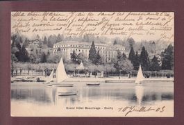 LAUSANNE - Ouchy - Grand Hôtel Beaurivage - 1903