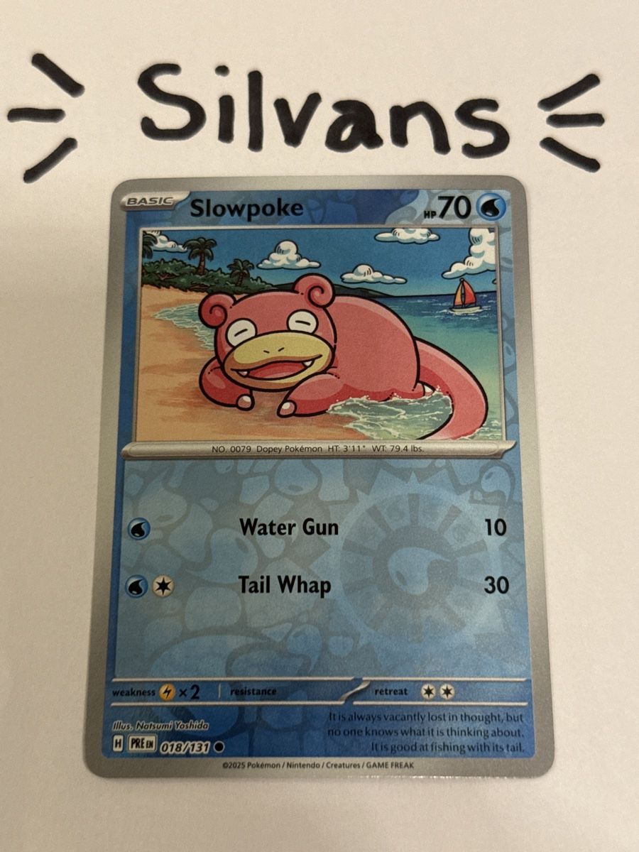 Pokémon Carte collezionabili: Slowpoke Reverse Holo 018/131 Prismatic Evolutions Englisch – Nuovo (secondo la descrizione) da Wil SG venduto da Silvans