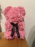 Rosenbär rosa mit Schleife, Dekoration