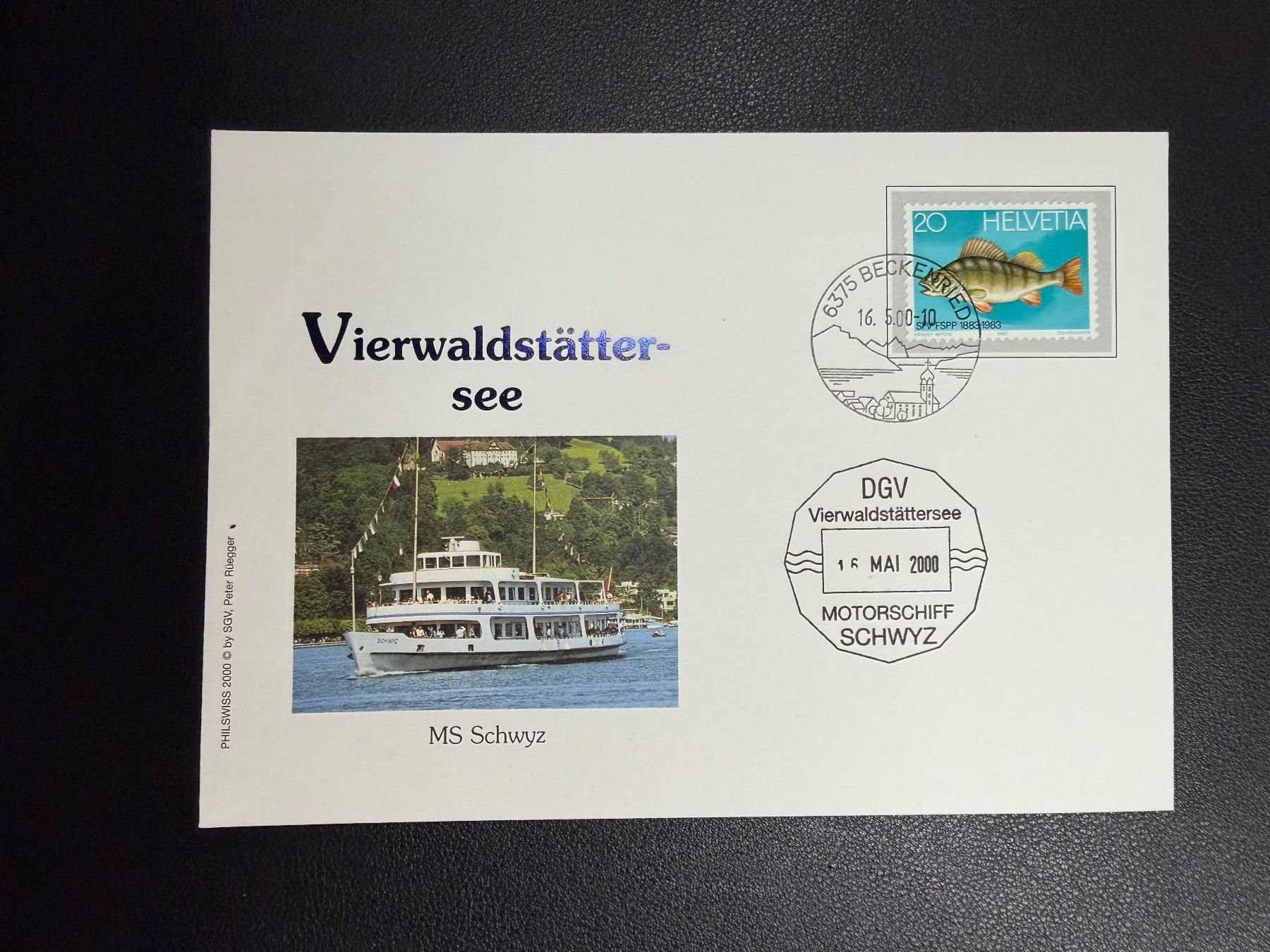 Tous les timbres: Schweizer Schiffspost Vierwaldstättersee MS Schwyz 2000 – D'occasion à oberrüti par jeanmei