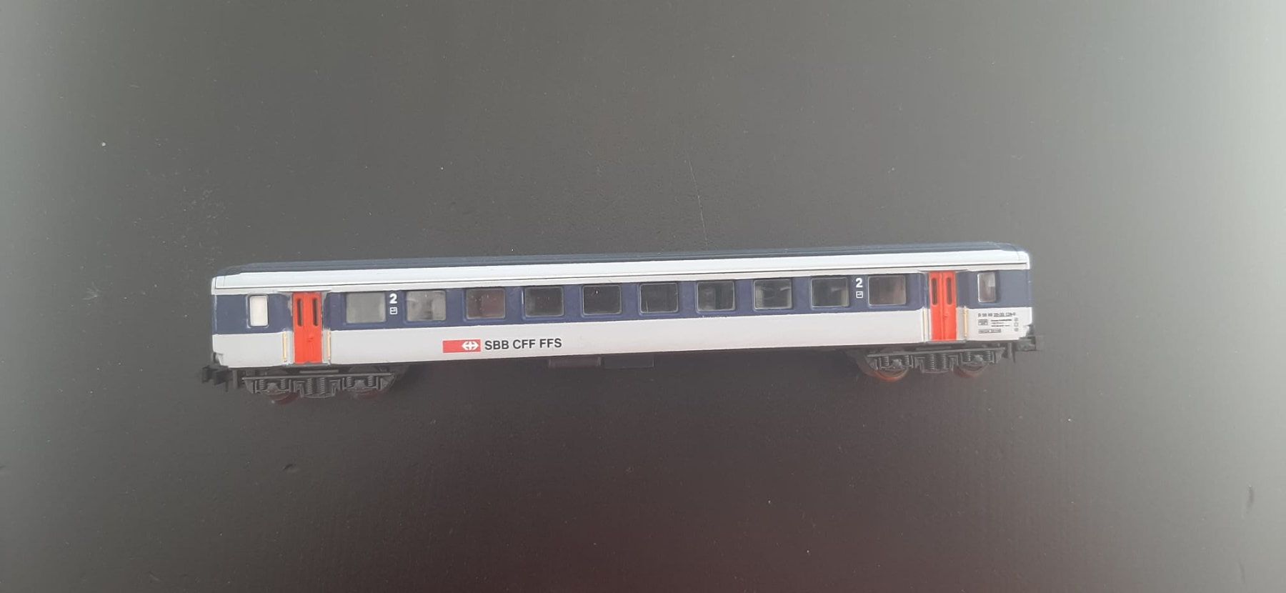 Modellini di ferrovie: Voiture NPZ prototype 2ème classe – Usato da Colombier NE venduto da Couscous12