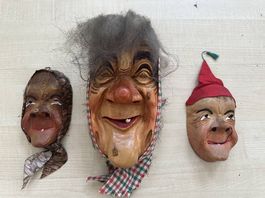 3 Holzmasken Fasnacht Luzern ?