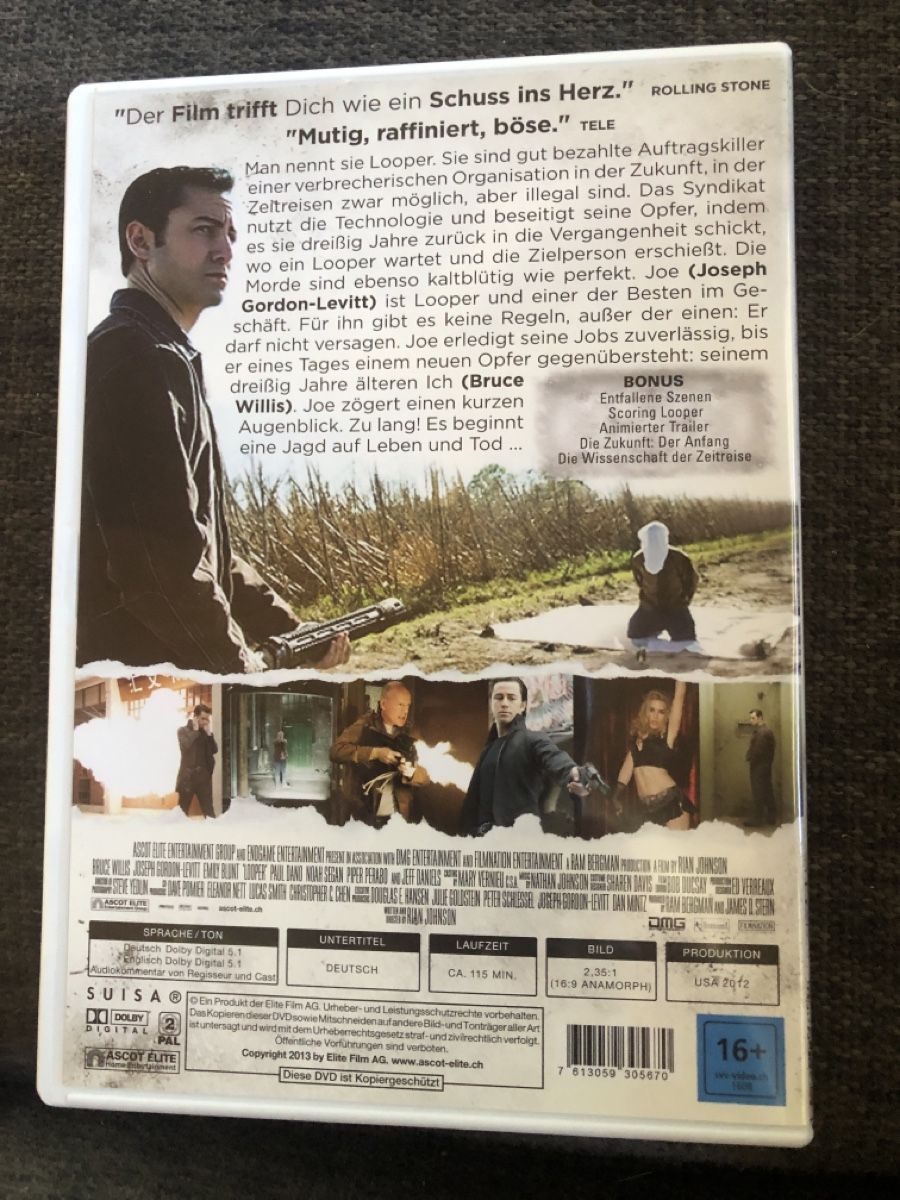 Tous les DVDs: DVD, LOOPER – D'occasion à Balsthal par Katzenfan99 1