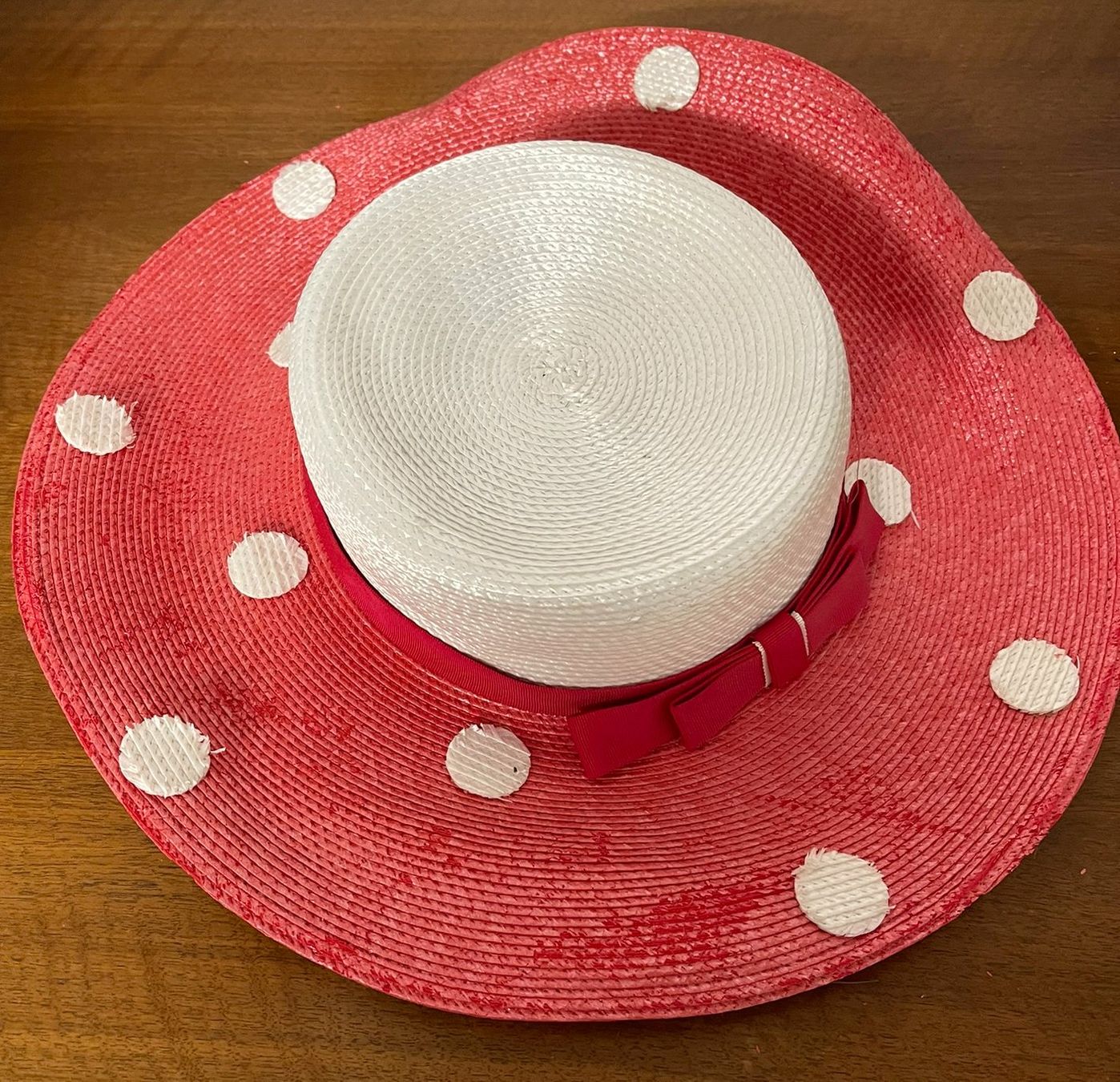 Copricapi, berretti & cappellini: Mid Century Damenhut / Sommerhut von "david m" – Usato da Frenkendorf venduto da Yard-Sale-2000 4