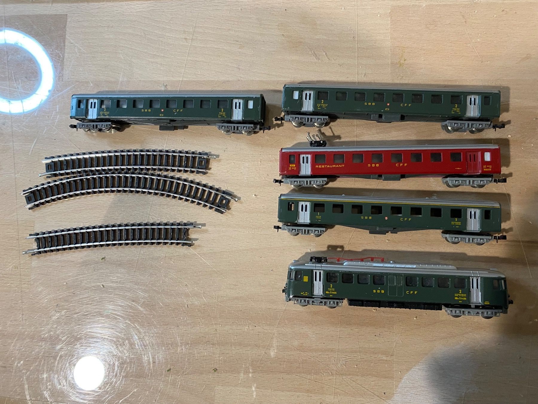 Lima Modellini di ferrovie: Triebwagen Komposition Lima N – Usato da Dübendorf venduto da Troggy