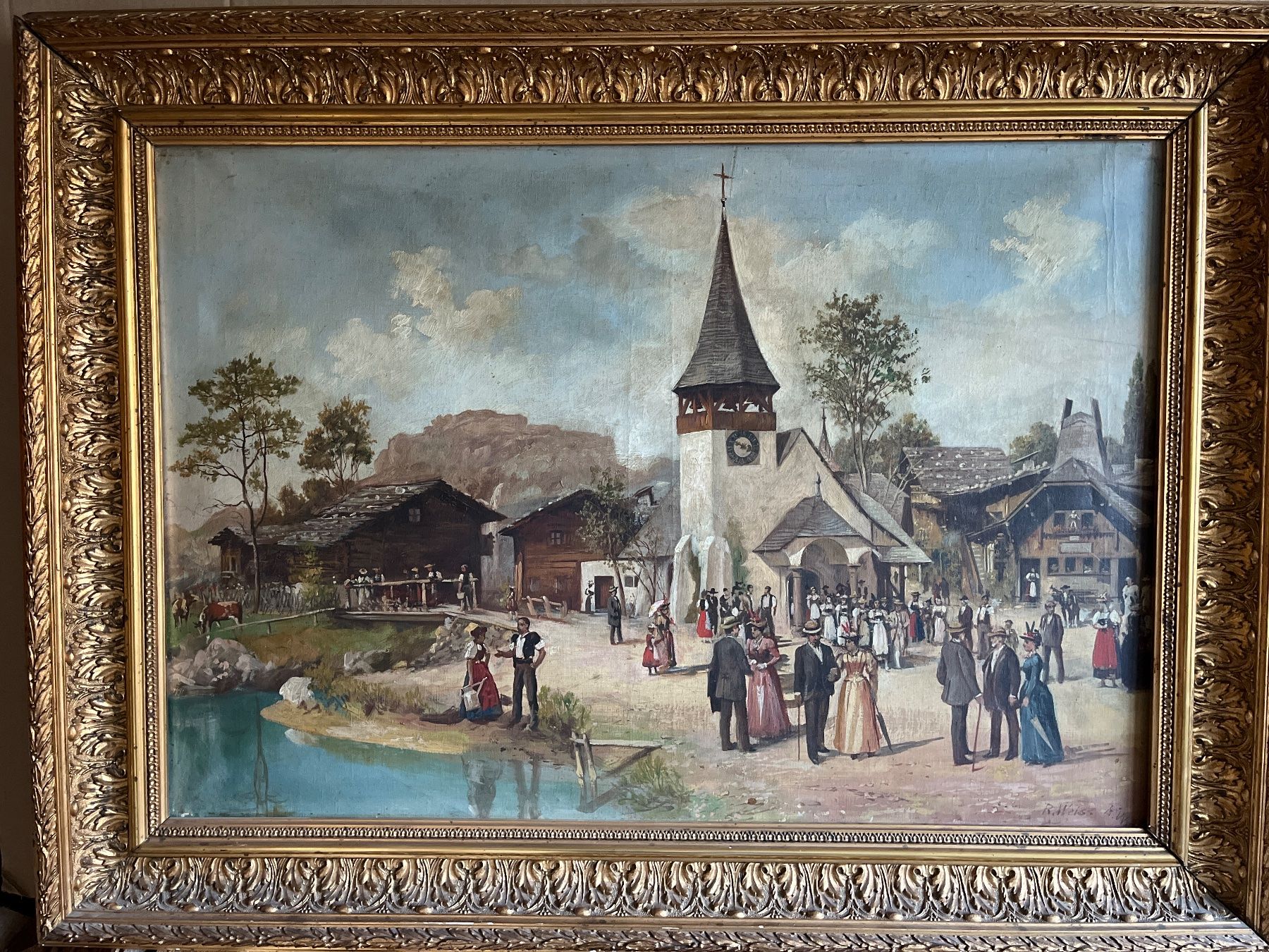 Tableaux: Johann  Rudolf Weiss Biel – D'occasion à Untervaz par Kunstegga 1