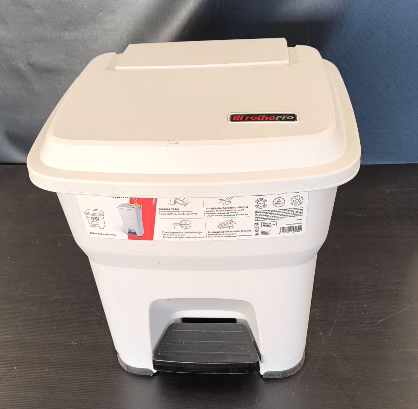 Rotho Cestini per rifiuti: Rotho Pro Mülleimer 35L – Usato da Basel venduto da bk_brockibasel 1