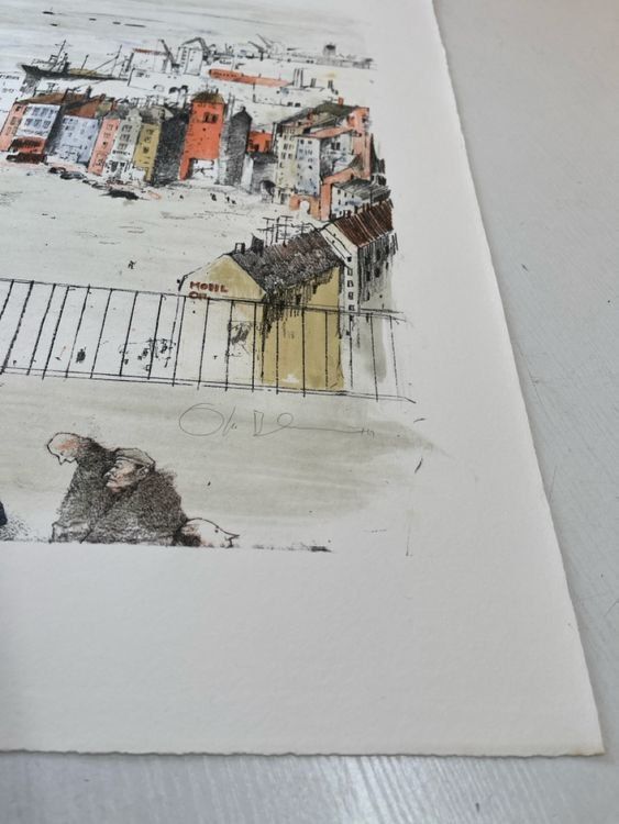 Grafica & Litografie: OTTO BACHMANN LITHOGRAPHIE SIGNIERT NUMMERIERT – Usato da Gersau venduto da grafik-kunst 8
