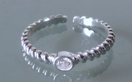TARA STYLE rhodinierter Silber 925 Fingerring