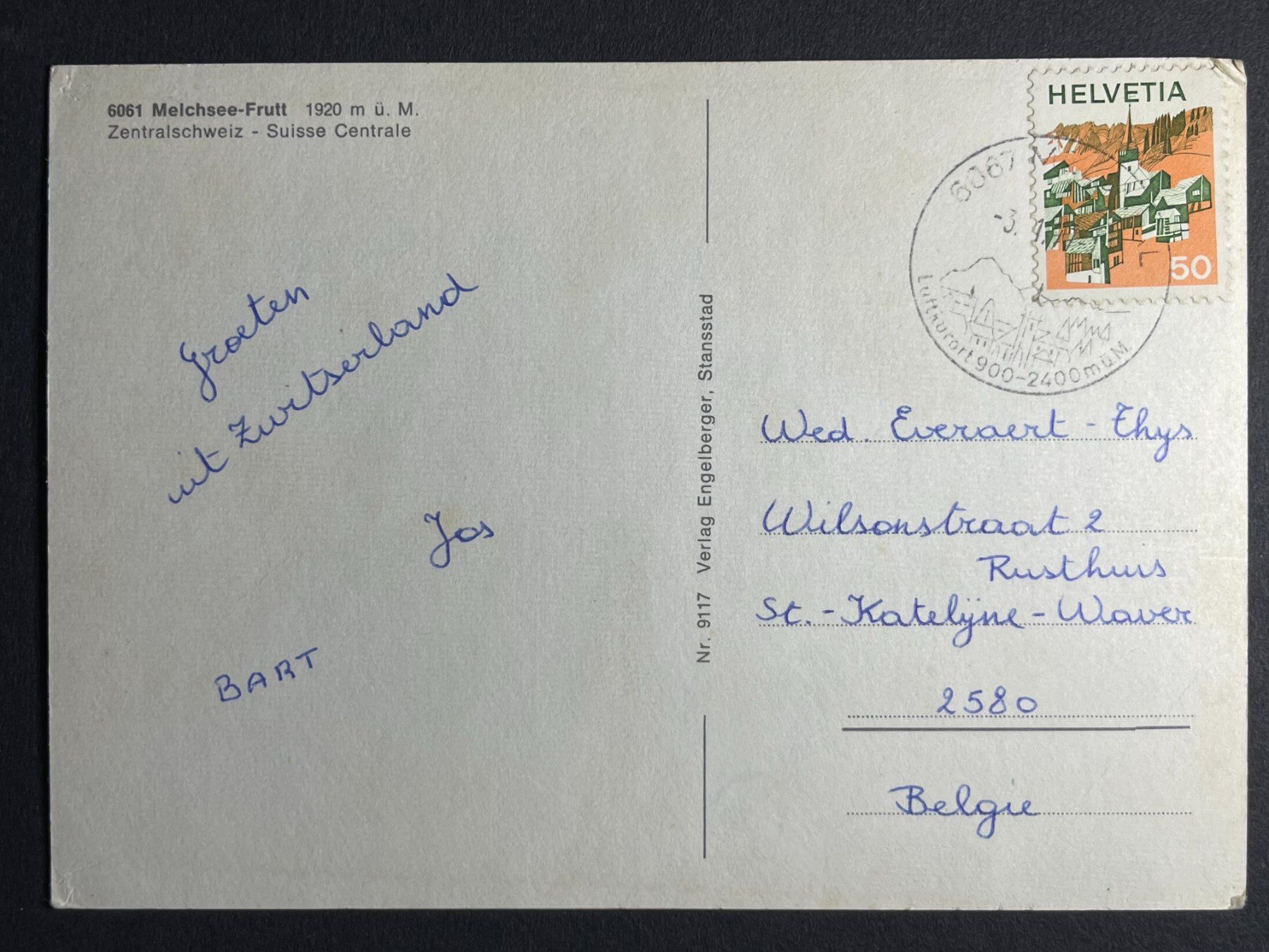 Cartoline postali: Melchsee-Frutt – Usato da Steg VS venduto da _vinci_ 1