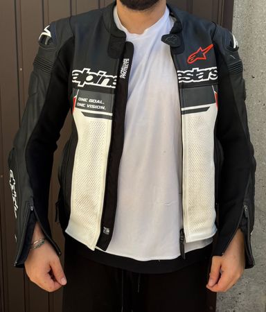 Motorradjacke Leder Alpinestars Missile Ignition V2 – Gr. 52