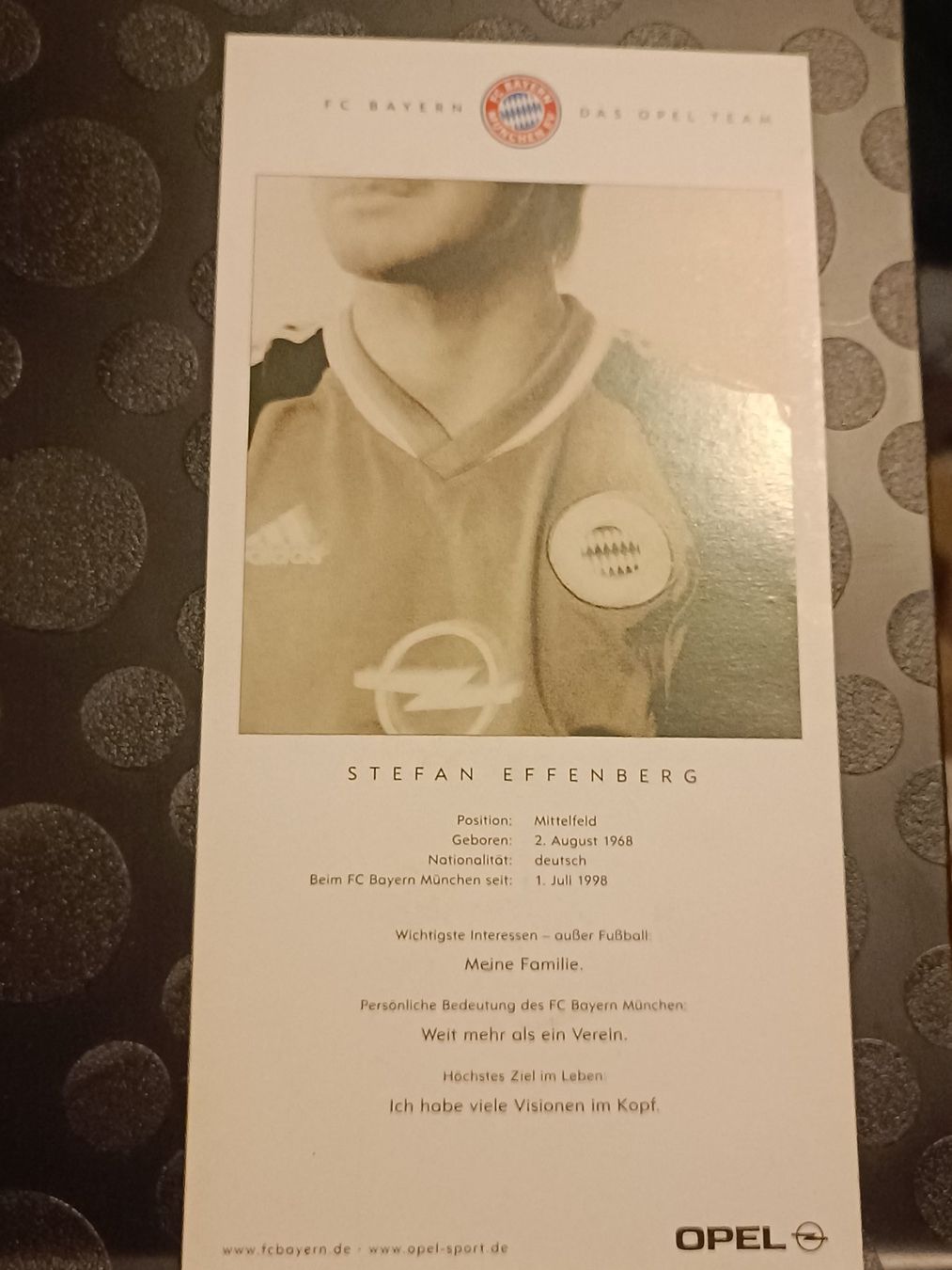 Autogramme: Stefan Effenberg - Bayern München - handsigniert – Gebraucht aus Menziken von Artographs 1