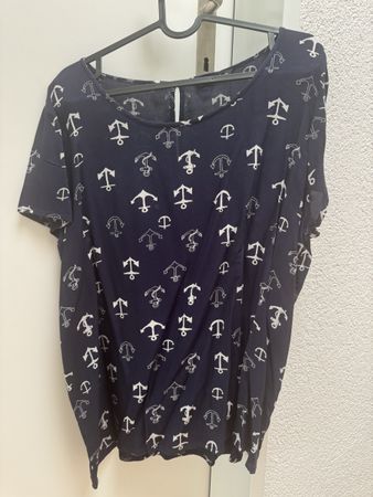 Only Anker Shirt, Grösse 40, dunkelblau
