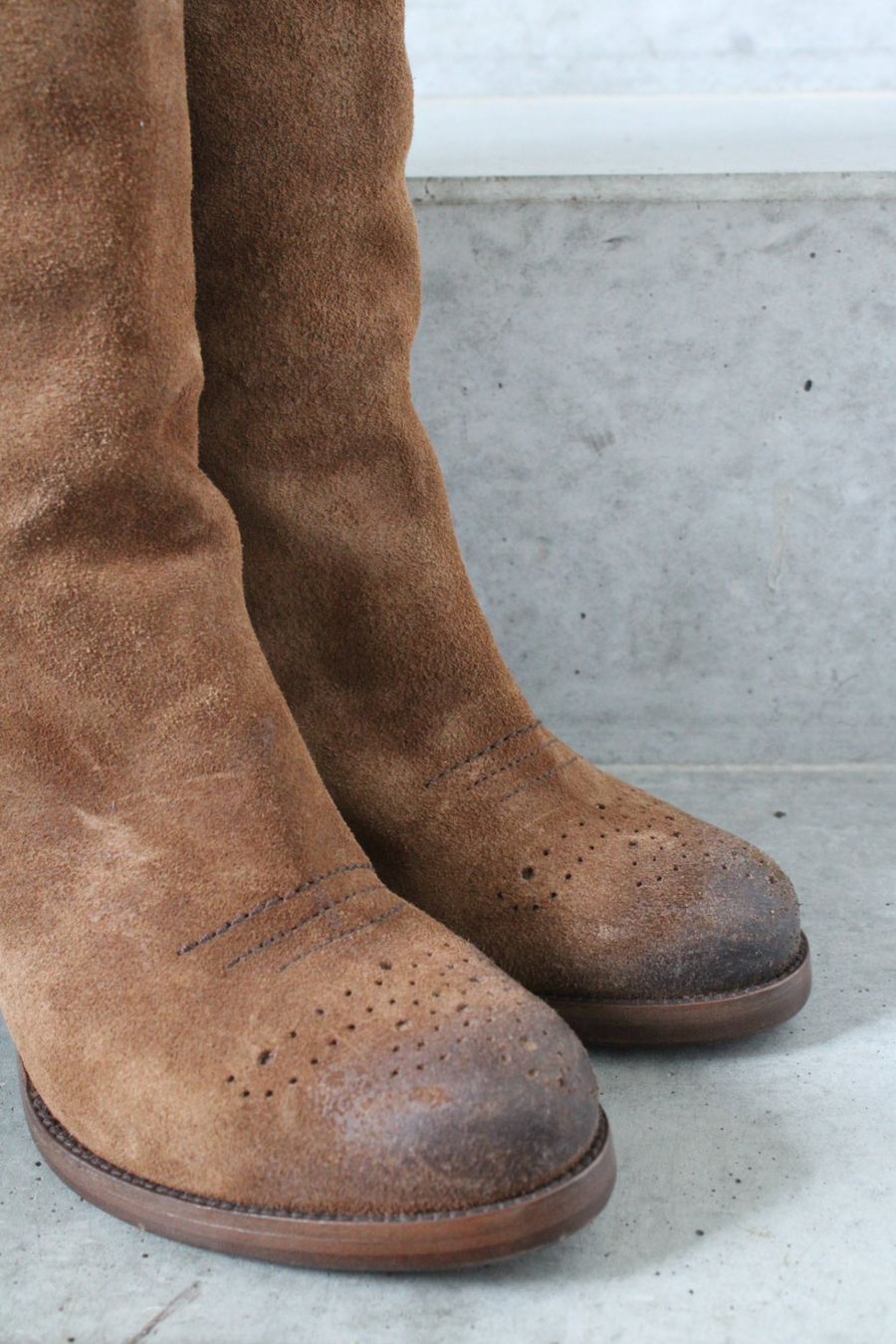 Prada Scarpe da donna: Car Shoe by Prada Suede Leather Boots – Usato da St. Gallen venduto da look-twice 2