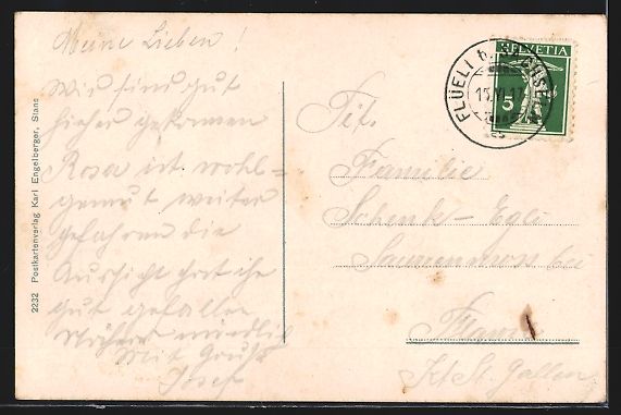 Cartoline postali: Flüeli-Ranft, Hotel mit Sarnersee und G – Usato da Berlin venduto da bartko-reher 1