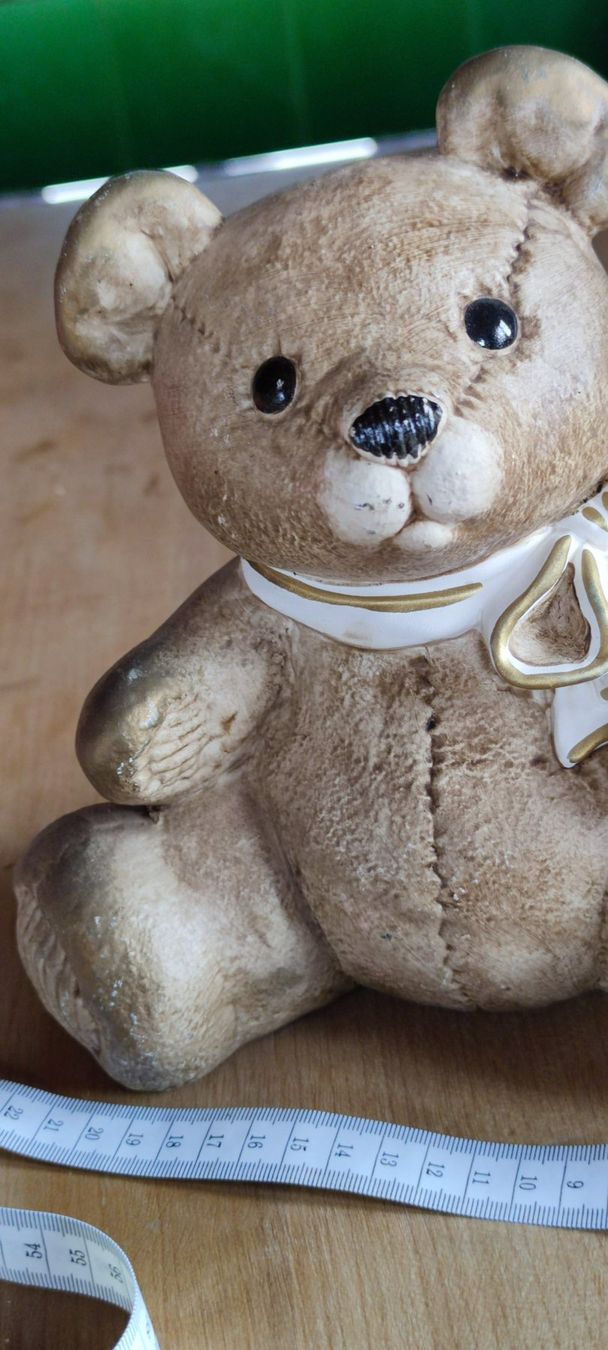 Figuren: Teddy Bär Keramik Deko Handarbeit – Neu (gemäss Beschreibung) aus Schweizersholz von fuchs06 6