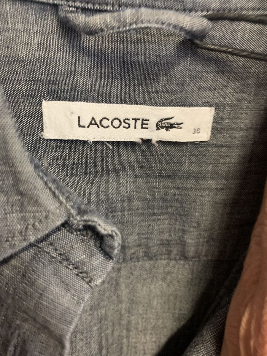 Lacoste Vestiti: Lacoste grau Hemd Kleid Gr XS/S – Usato da Unterseen venduto da jpowers1971 2