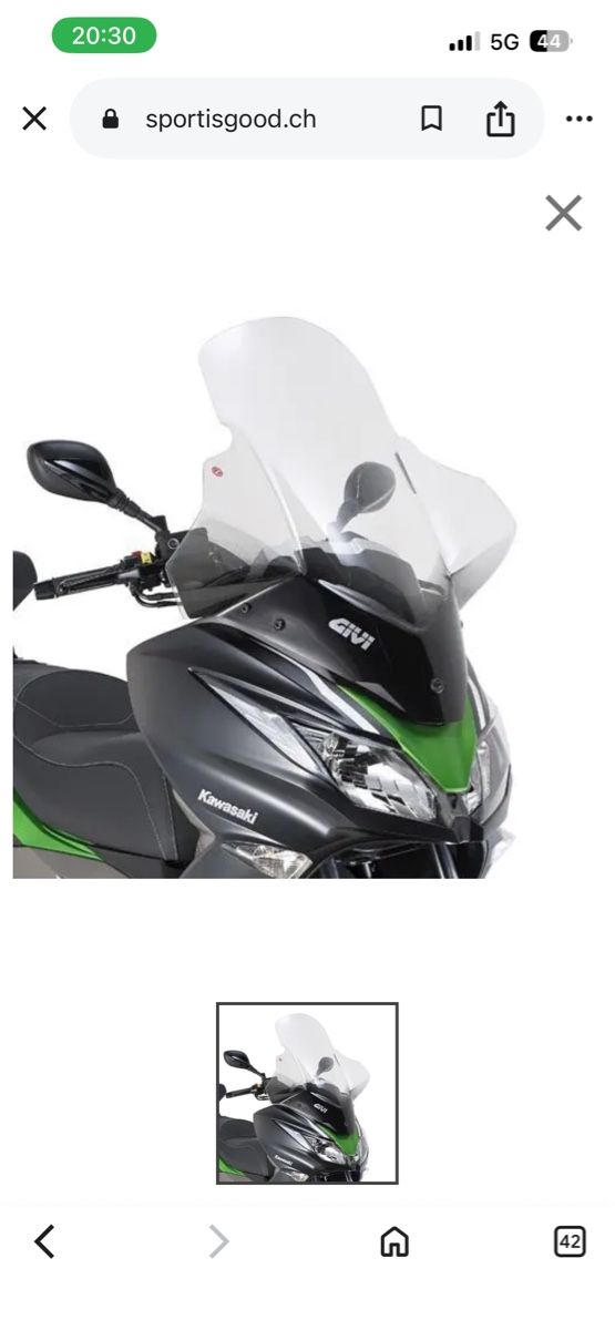 Kawasaki Autres: Windschutzscheibe Kawasaki j125/j300 – Neuf avec emballage d'origine à St. Gallen par Tina_tina9
