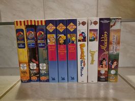 VHS Kassetten Disney Märchen u.s.w