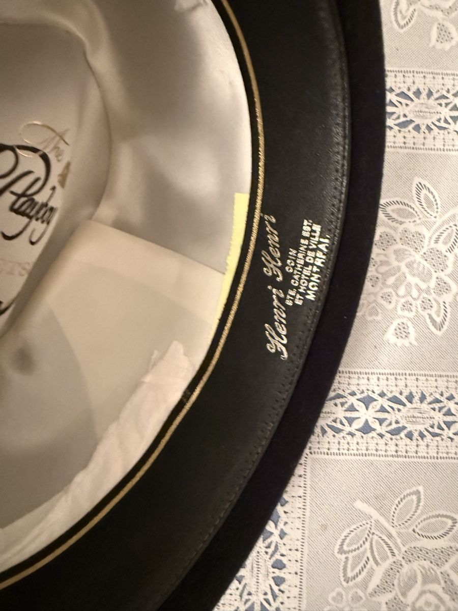Hüte, Mützen & Caps: Stylish Stetson Playboy Fedora Hat - Size 7 1/8 - Black – Gebraucht aus Zürich von andreamt 2