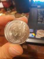 Pièce de Singapour rare 1976 - $1 - Lion - Collection!