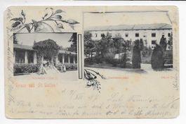 Gruss aus St. Gallen,  Kantonsspital und Kinderpavillion