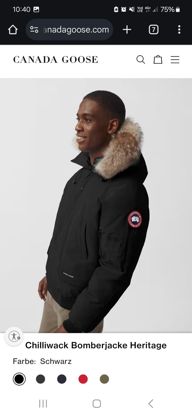 Canada Goose Giacche: Canada Goose Chilliwack Bomberjacke Schwarz Gr. M – Usato da Dorf venduto da Messer-Schweiz 1