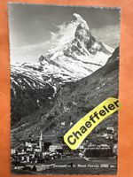Vintage Ansichtskarte Zermatt, Matterhorn, Schweiz 1947