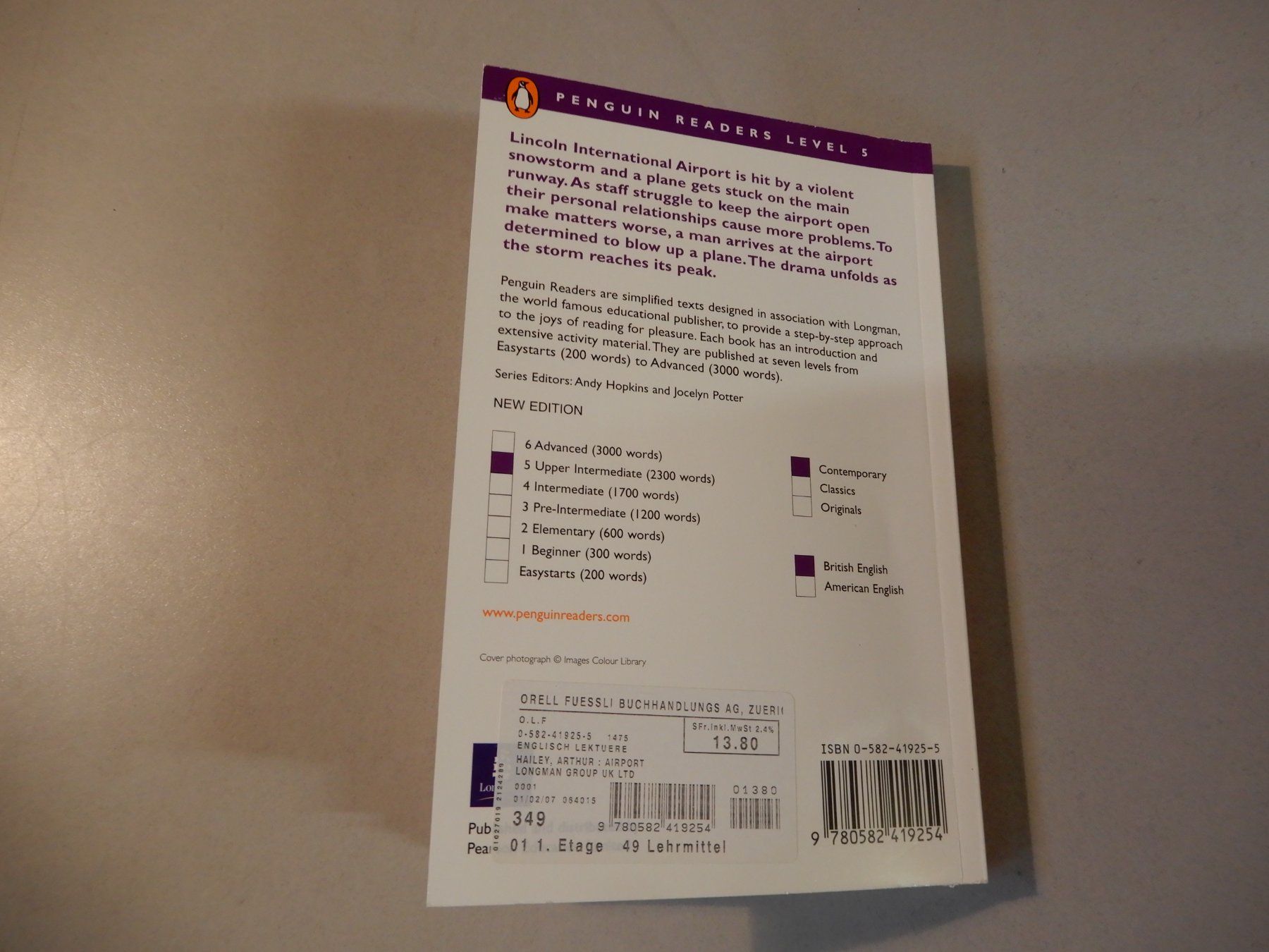 Libri: Arthur Hailey: "Airport" - Penguin Readers Level 5 – Usato da Erstfeld venduto da Mario_boe0 8