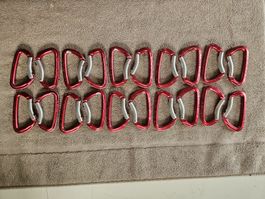 20x CAMP Moskitonensets Karabiner rot neuwertig