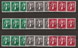 1939 : Landi Dreierstreifen Nr. Z25a - Z27c : KP 330.--