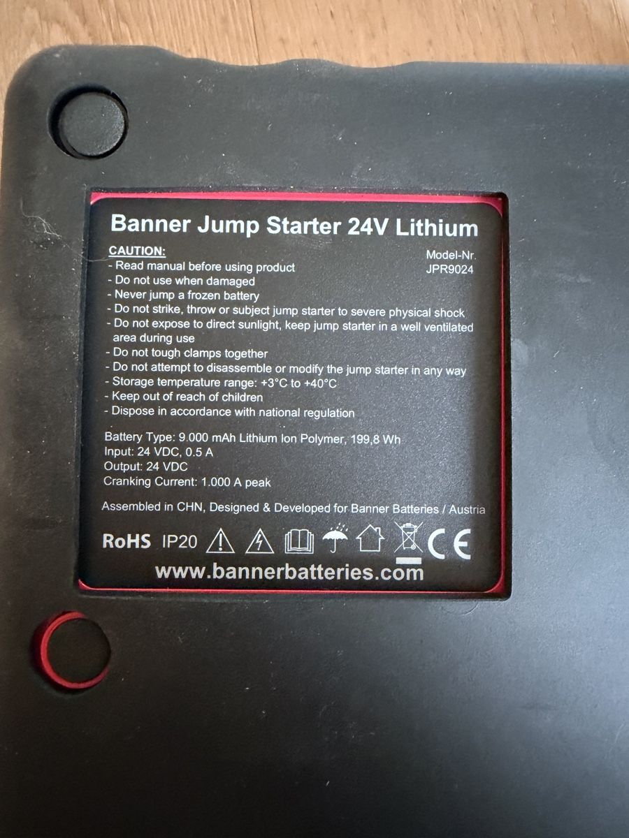 Banner Batterie: Booster de démarrage Banner 24V Lithium – Nuovo e nell'imballaggio originale da Donneloye venduto da Edelweiss_jeep 7