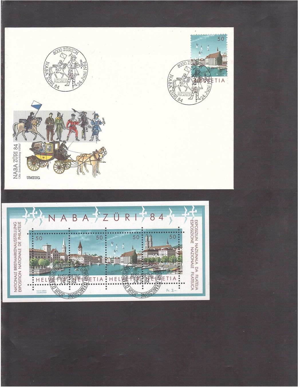 Tutti i francobolli: 1984 NABA 1 FDC + 1 Block – Nuovo (secondo la descrizione) da Rheinau venduto da loxis