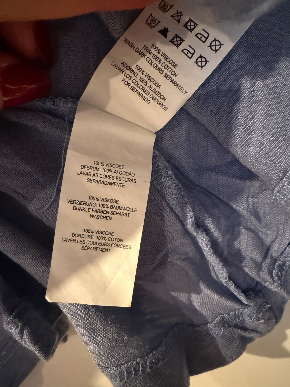 Top: Top mit Spitze, blau, Grösse 38 – Usato da Zürich venduto da cfh_cg22 3