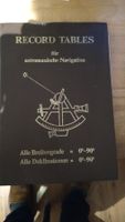 Buch Record Tables für Astronomische Navigation