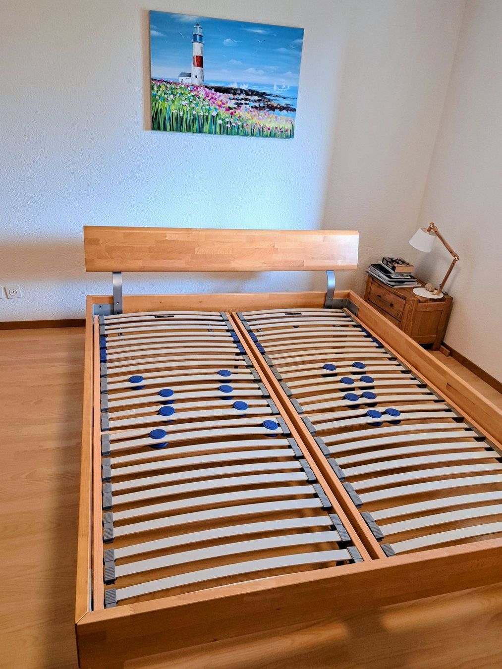 Pfister Lits: Doppelbett aus massivem Buchenholz – D'occasion à Bülach par martin151