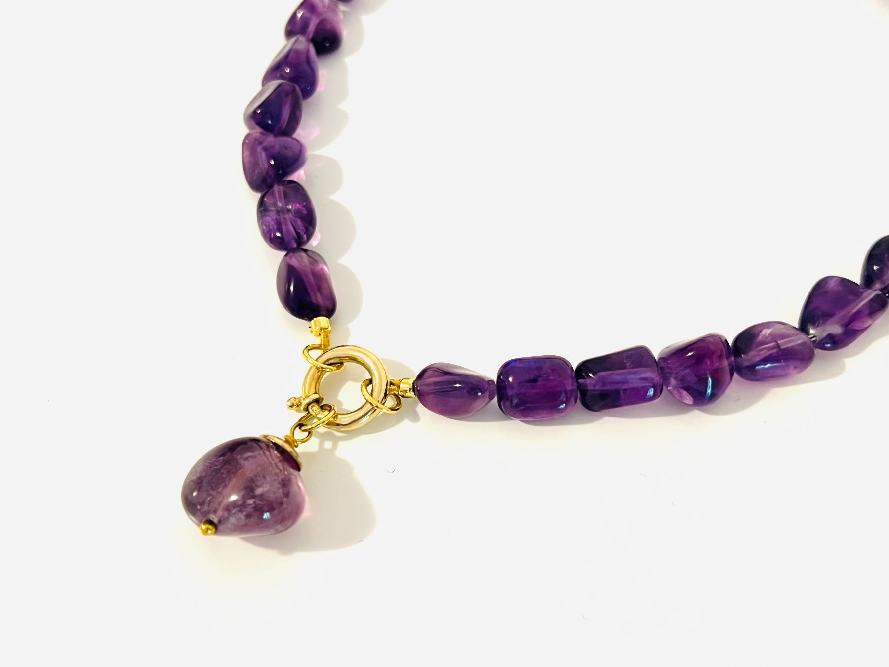 Catenine: Amethyst Halskette - Silber Vergoldet – Nuovo e nell'imballaggio originale da Rüschlikon venduto da ThereseJewelryDesign 2