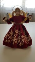 Rauschgoldengel mit Banderole rot/gold Marke Pauline Leidel-
