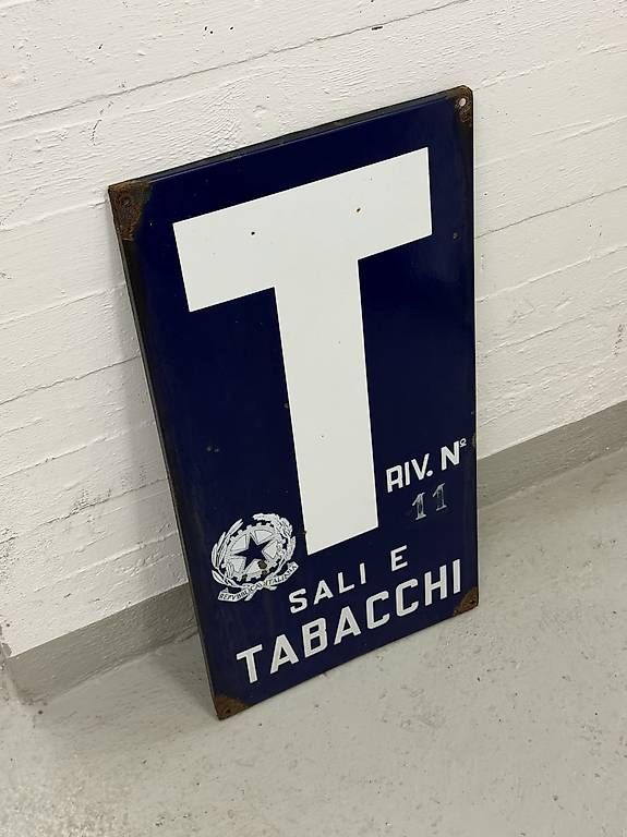 Schilder: Original Sali e Tabacchi Emailschild - Vintage – Gebraucht aus Zürich von giacomowho 2