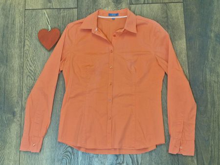 Damen Bluse Montego koralle Gr 40 gebrauchter Zustand