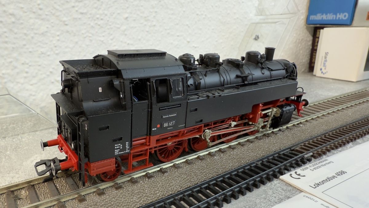 Fleischmann Modellini di ferrovie: Fleischmann Dampflokomotive BR 86 OVP H0 / DC – Usato da Schlieren venduto da rat_lq6b 2