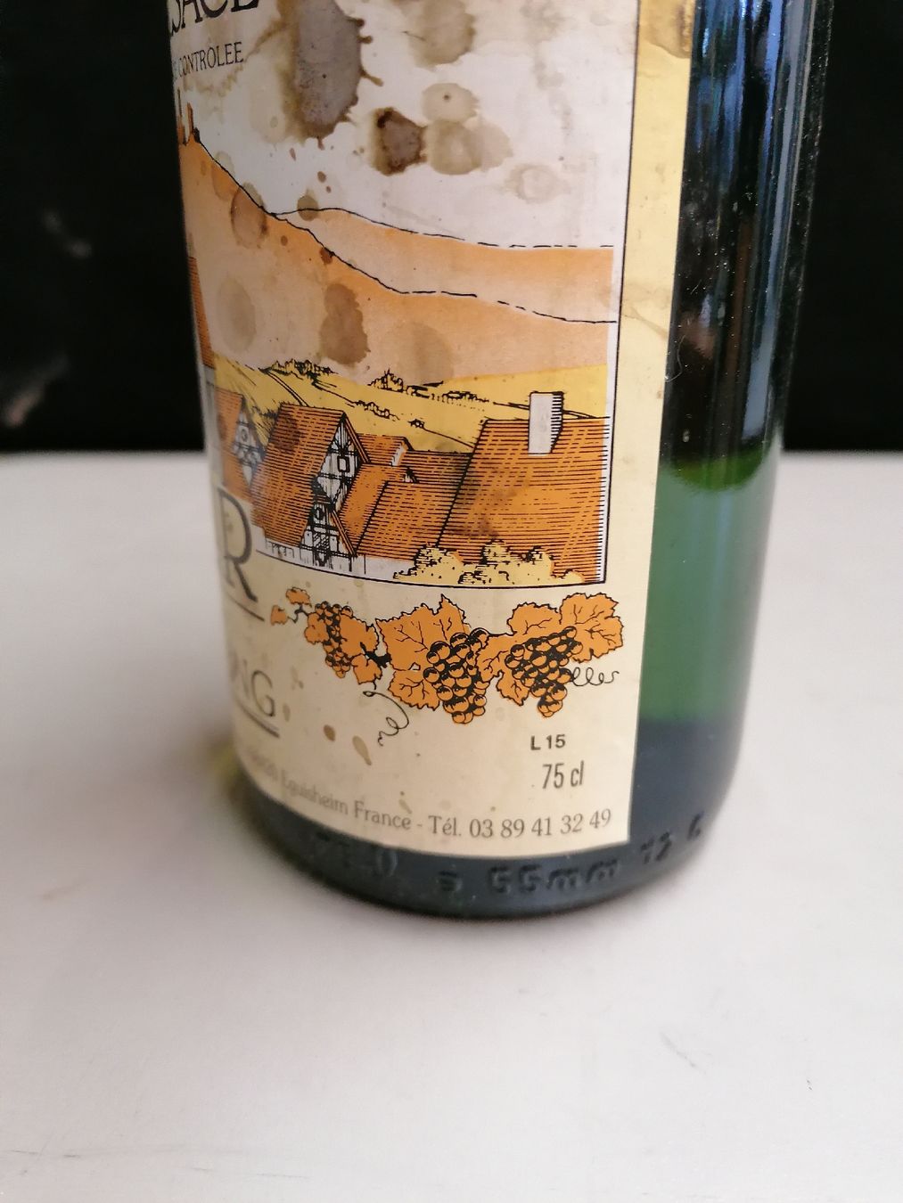Wein: VIN DE ALSACE BAUR CHARLES REISLING 1996 – Neu (gemäss Beschreibung) aus Genève von Leboucheoreilles 3