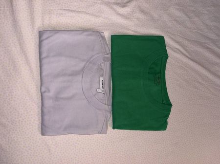 2x Basic Shirt in Unifarben